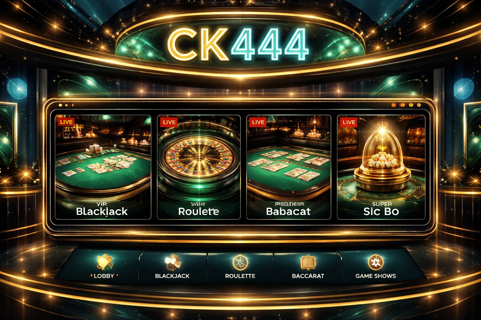 CK444 ক্যাসিনো | স্ট্রিমড টেবিল, দ্রুত ওয়ালেট খেলা ও রিয়েল-টাইম অ্যাকশন