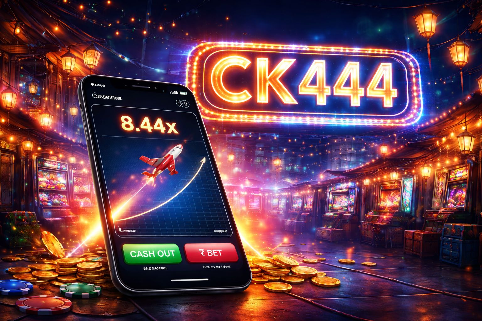 CK444 গেমস | দ্রুত রাউন্ড, ক্র্যাশ পিকস ও আর্কেড জয়